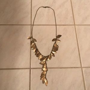 Gold leaf necklace